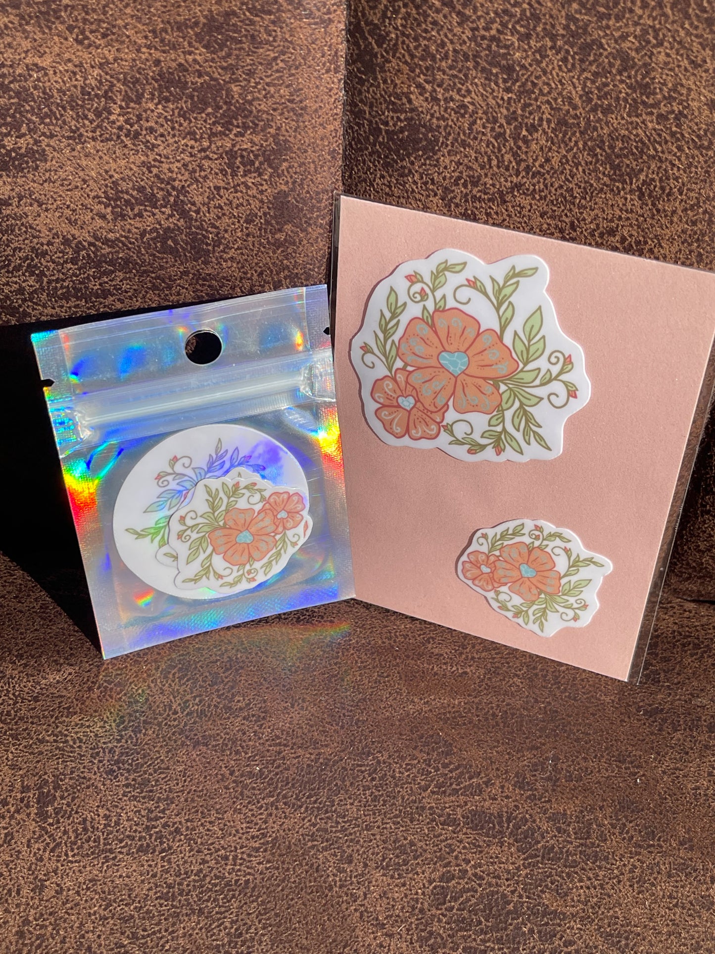 Blooming Desert Rose Collection – Holographic Vinyl Sticker Sets