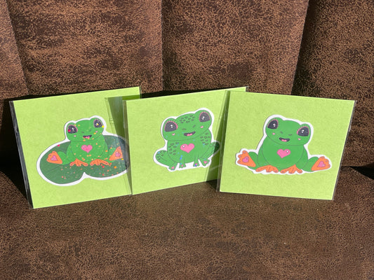 Love Frog Collection – Holographic or Matte Vinyl Sticker Sets