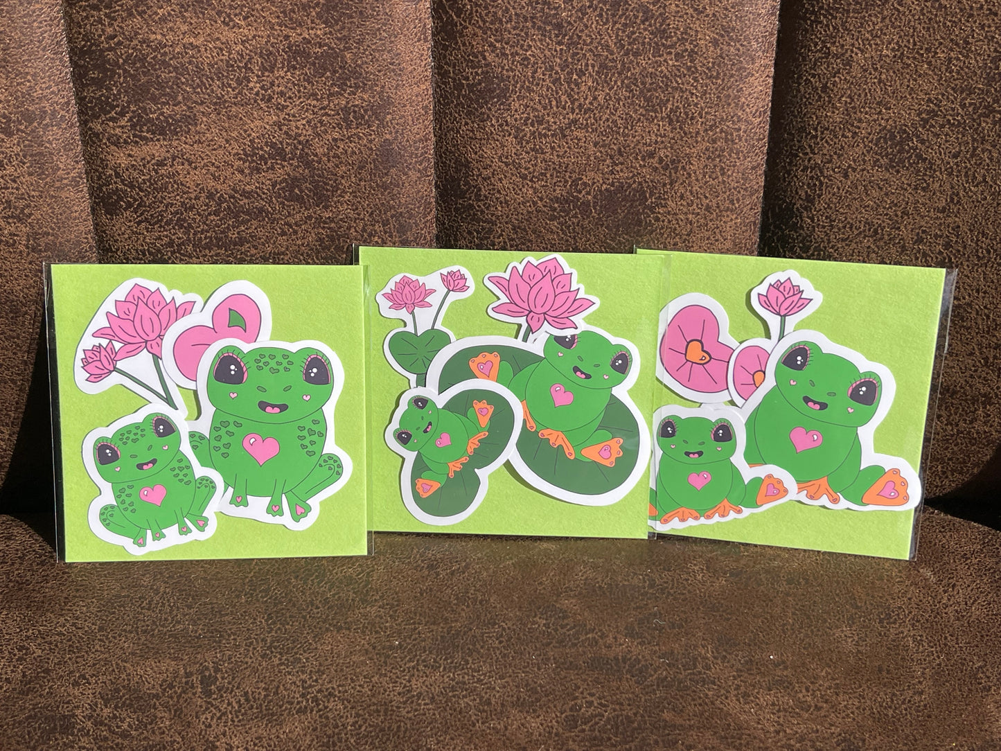 Love Frog Collection – Holographic or Matte Vinyl Sticker Sets