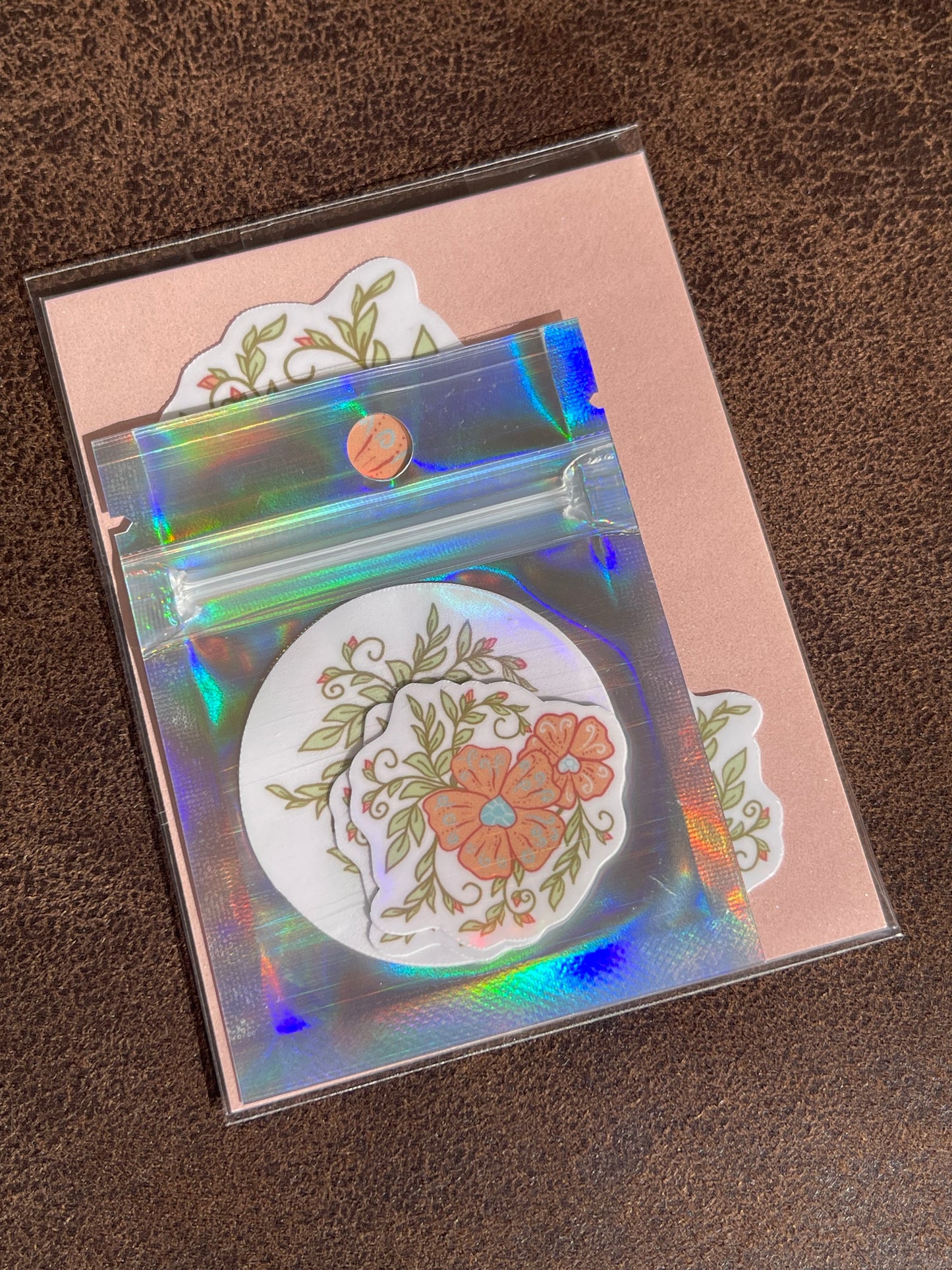 Blooming Desert Rose Collection – Holographic Vinyl Sticker Sets