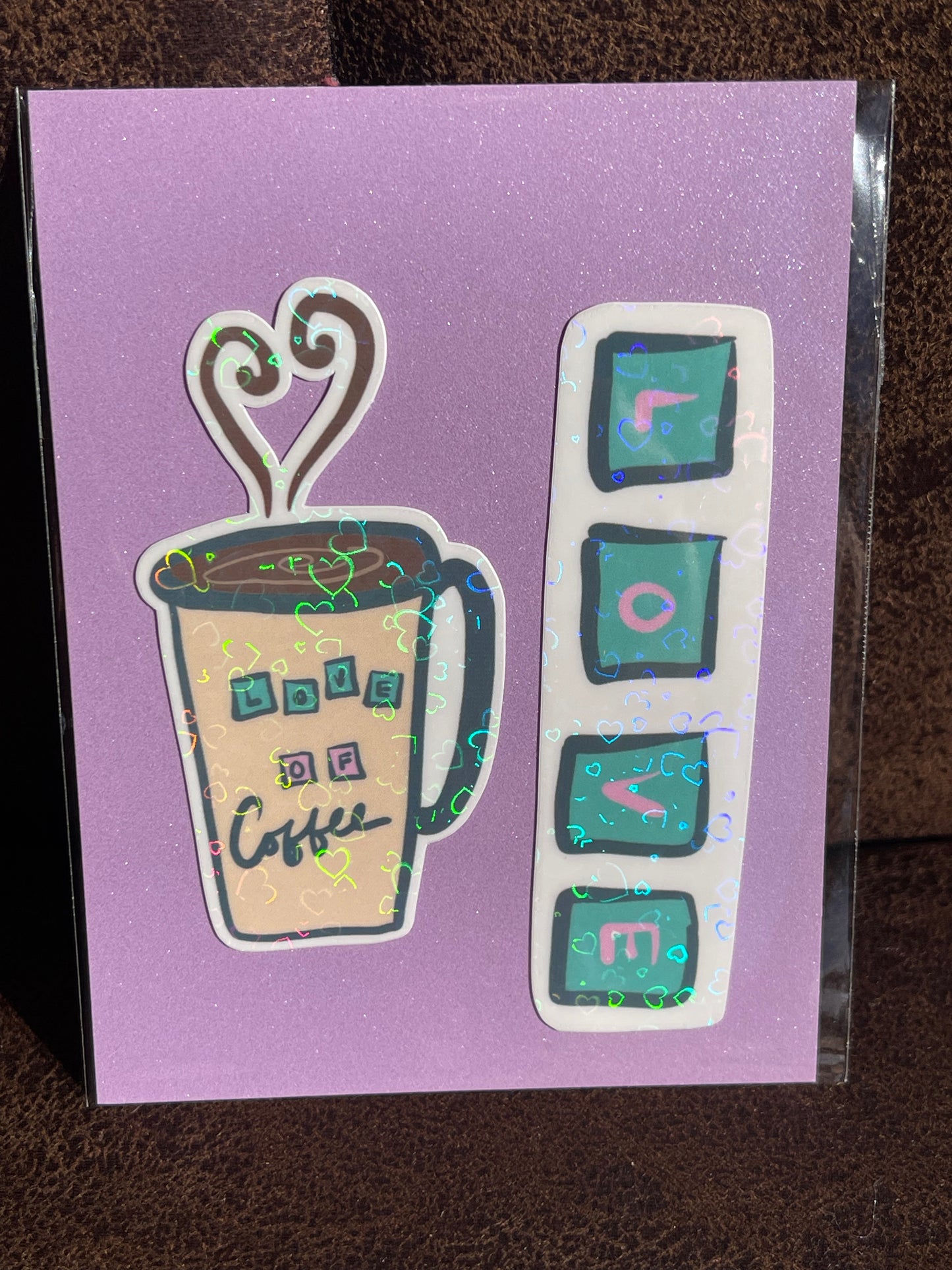 Sending You Love – Holographic Vinyl Sticker Collection