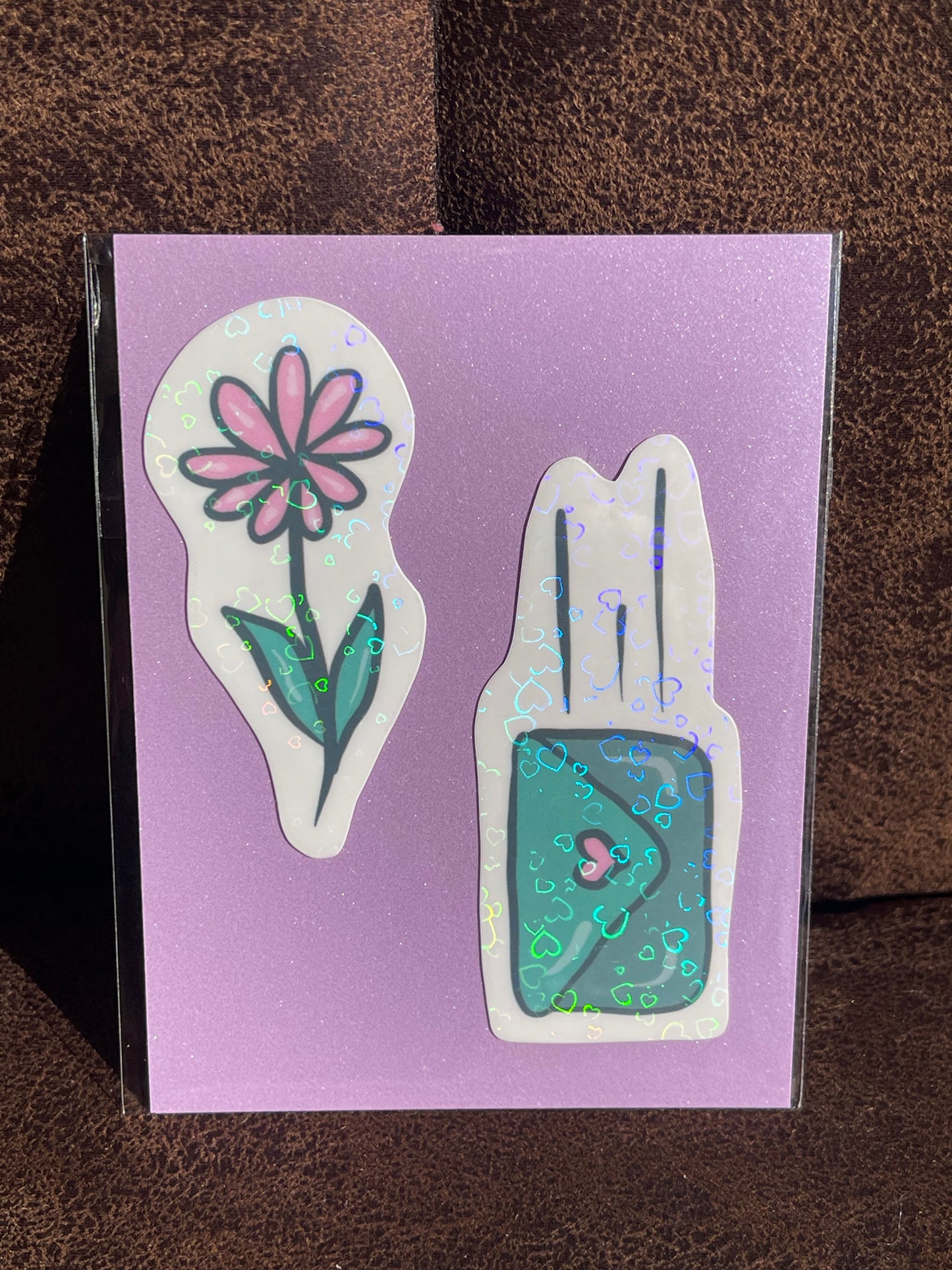 Sending You Love – Holographic Vinyl Sticker Collection